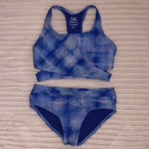 Athleta Girl High Neck Cross Bikini Top with Bottoms